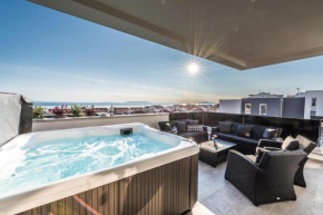 FUX Penthouse Whirlpool Meerblick Zadar